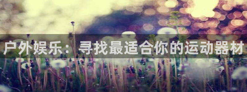 凯捷体育注册：户外娱乐：寻找最适合你的运动器材