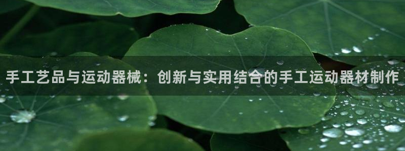 注册凯捷体育：手工艺品与运动器械：创新与实用结合的手工运动器