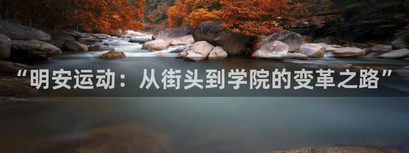 凯捷体育娱乐是那个系列的台子：“明安运动：从街头到学院的变革