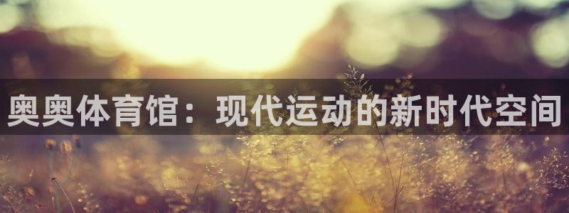 凯捷体育平台APP：奥奥体育馆：现代运动的新时代空间