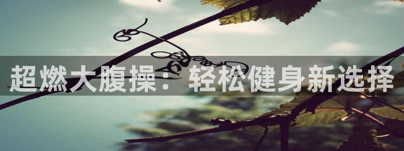 凯捷体育软件：超燃大腹操：轻松健身新选择